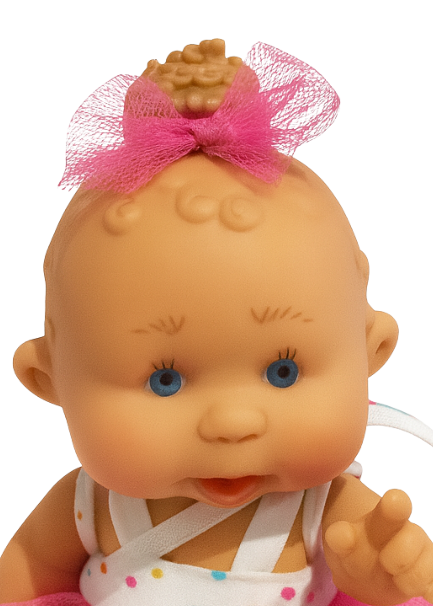 Papusa Parfumata cu Rochita in Bretele Tull Ciclamen - 21 cm - 0496 - Nines