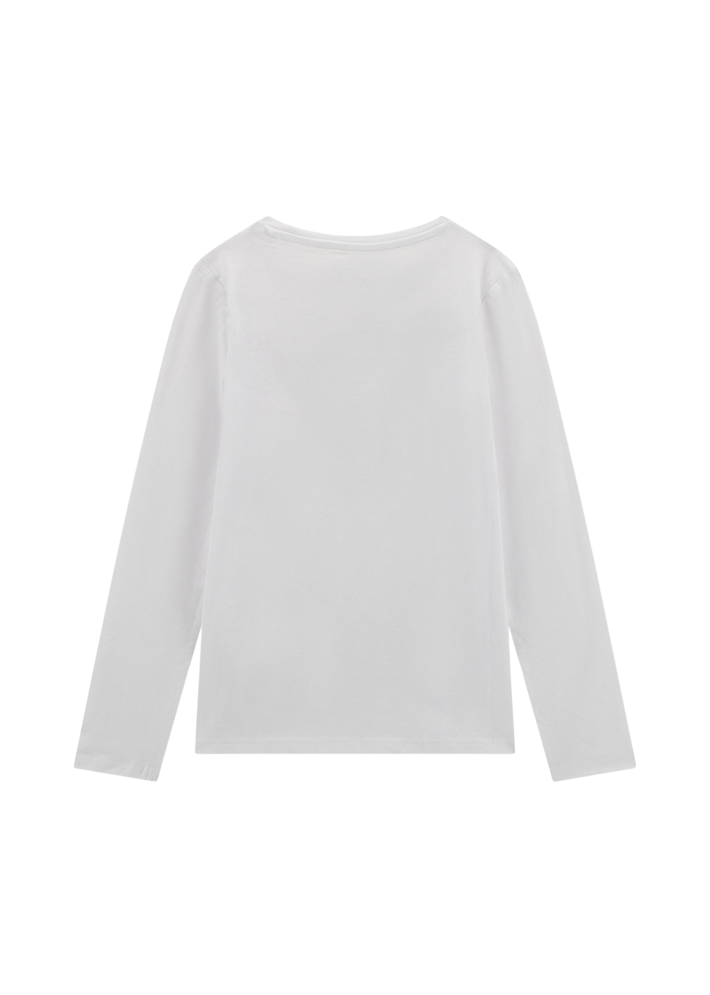 Bluza Alba cu Maneca Lunga cu Logo Rosu Triunghi J2YI50 K6YW1 G011 Guess