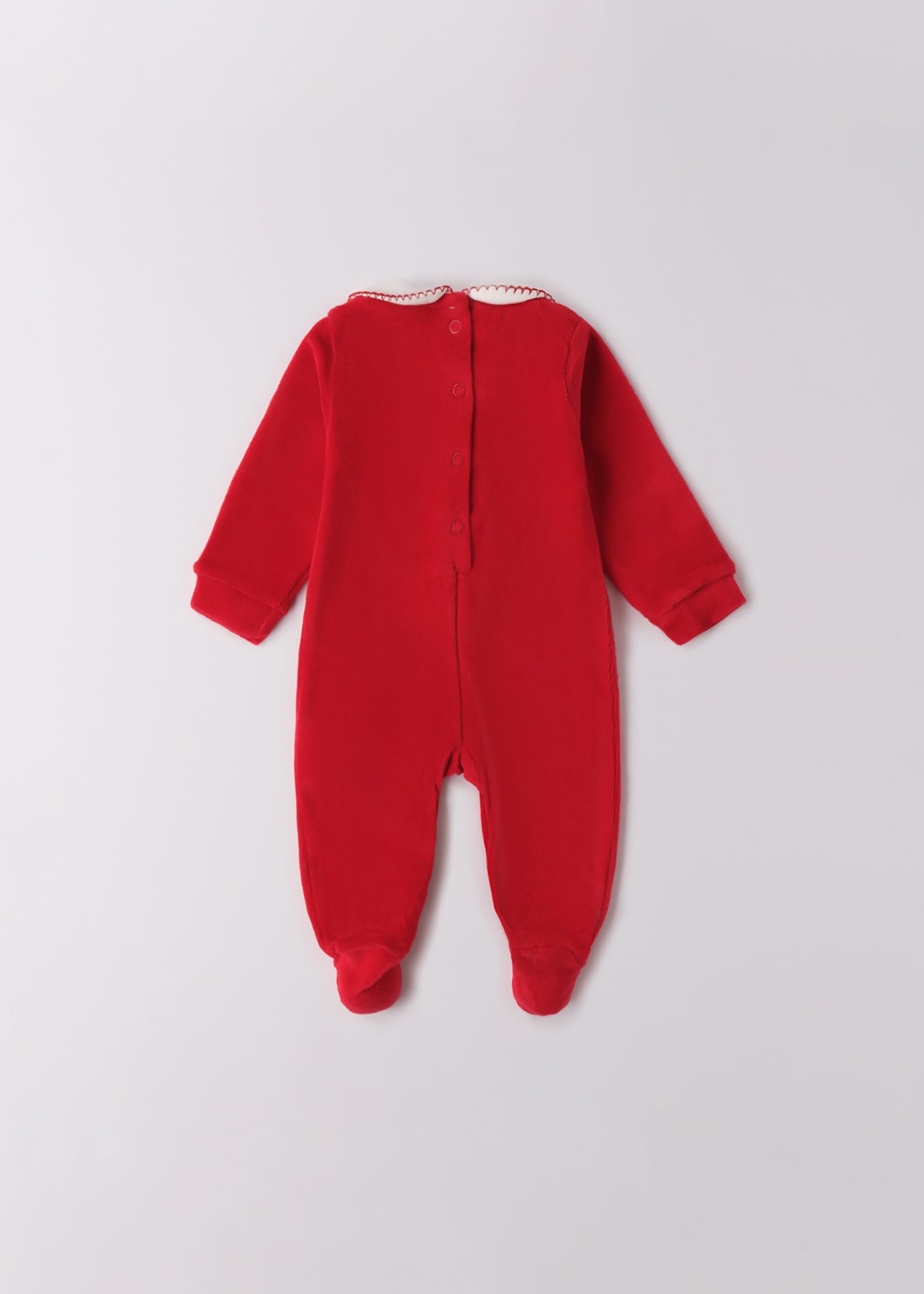 Salopetă Fetițe Lungă Velur Roșu Cu Urs 3.F769/00 Minibanda