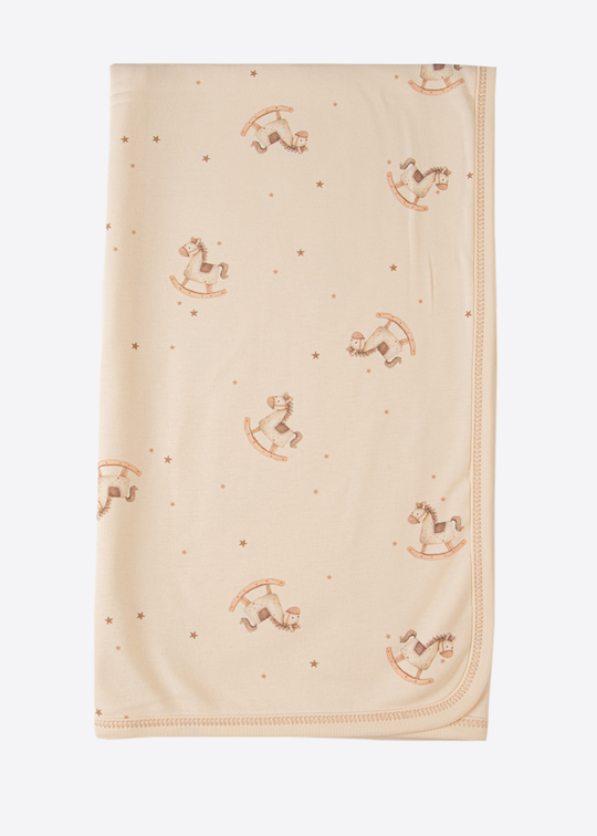 Paturica din Bumbac cu Model Calut Balansoar Natur S60934 – KitiKate