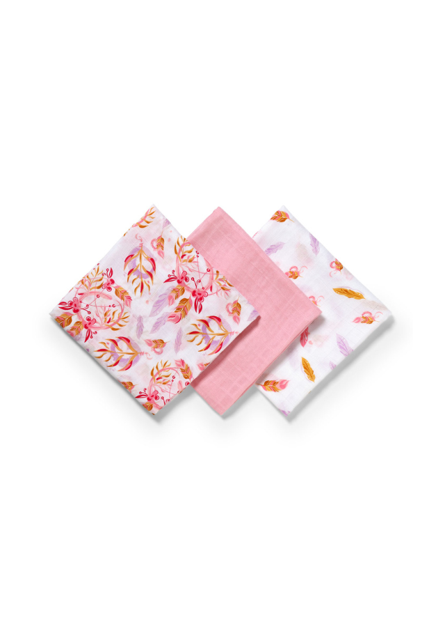 Scutece Bambus Alb-Roz 70x70 cm 397/07 BabyOno