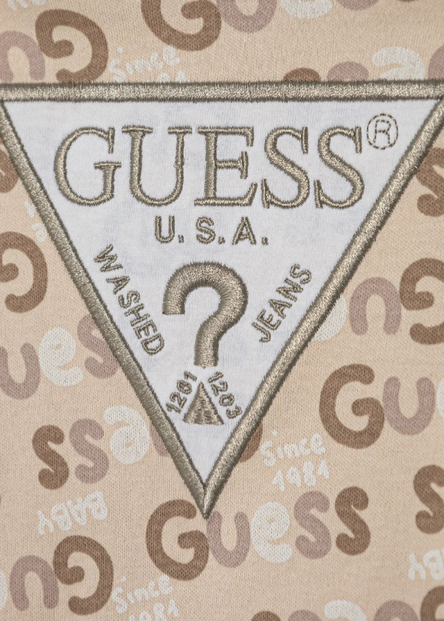 Salopeta Lunga Bej Cu Detalii Logo Guess H5RW01 KA6W0 G1ET Guess