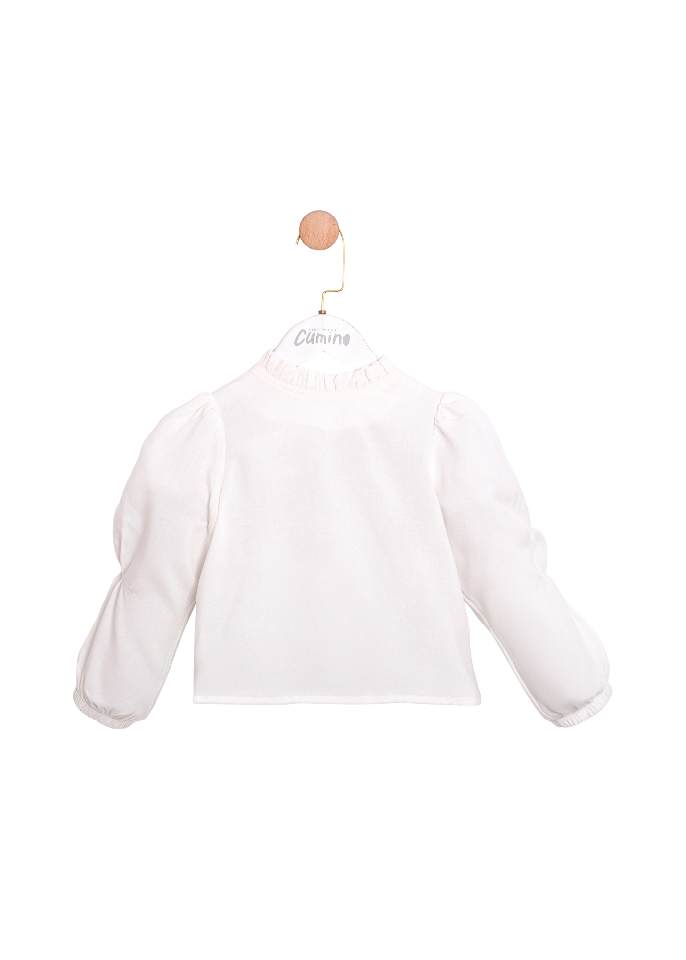 Set Sarafan Stofa Roz cu Tull, Camasa Alba si Poseta 3768 Mino Baby