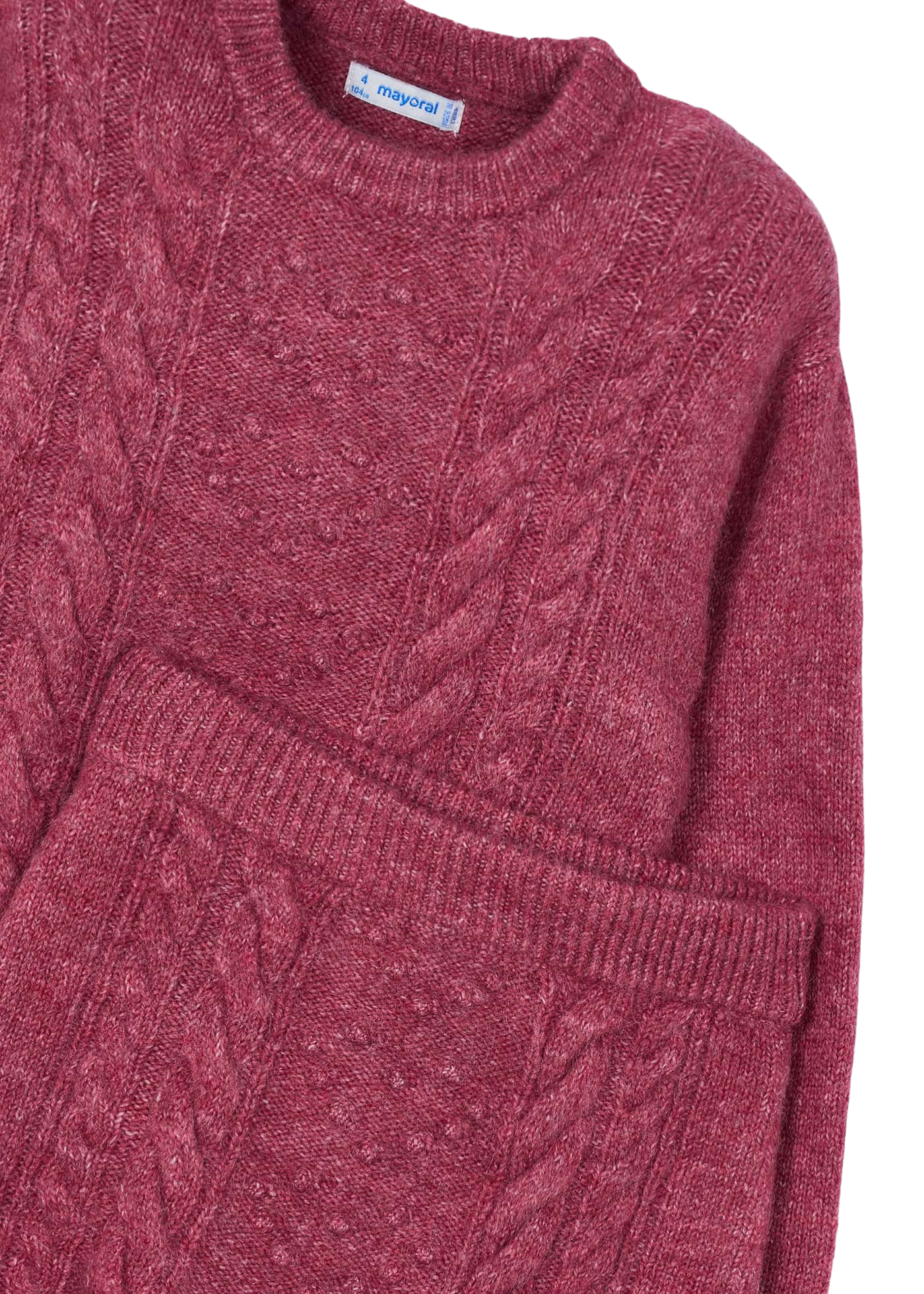 Set 2 Piese Tricotat Bluza si Fusta Rosu Cireasa 4934 Mayoral
