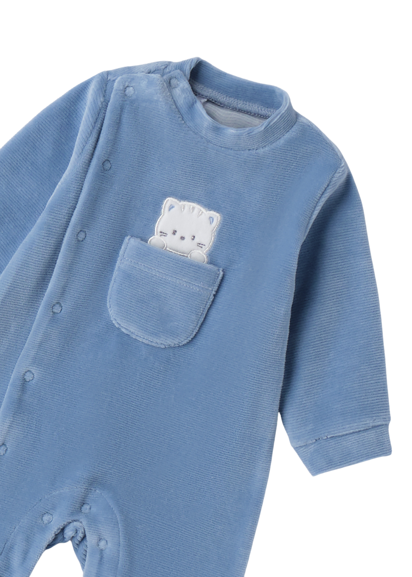 Salopeta Lunga Velur Bleu cu Capse 4.F020/00 iDO