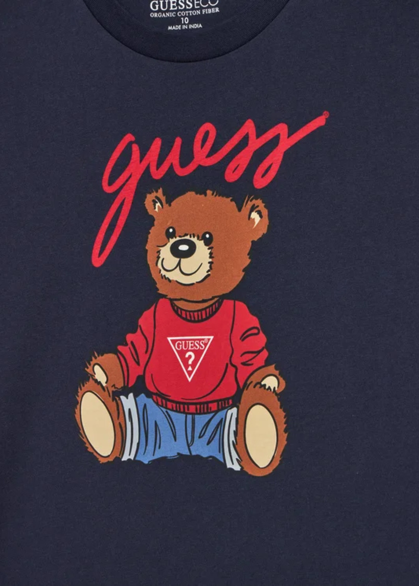 Tricou Bleumarin cu Maneca Scurta cu Urs H4BJ06 I3Z14 G7V2 Guess