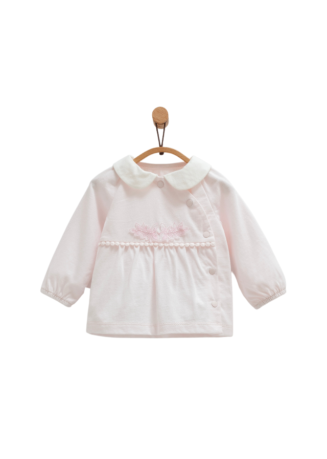 Set 2 Piese Bluza si Pantaloni Roz cu imprimeu Oite Mini Lamb TKK1406 Mell Sweet Baby