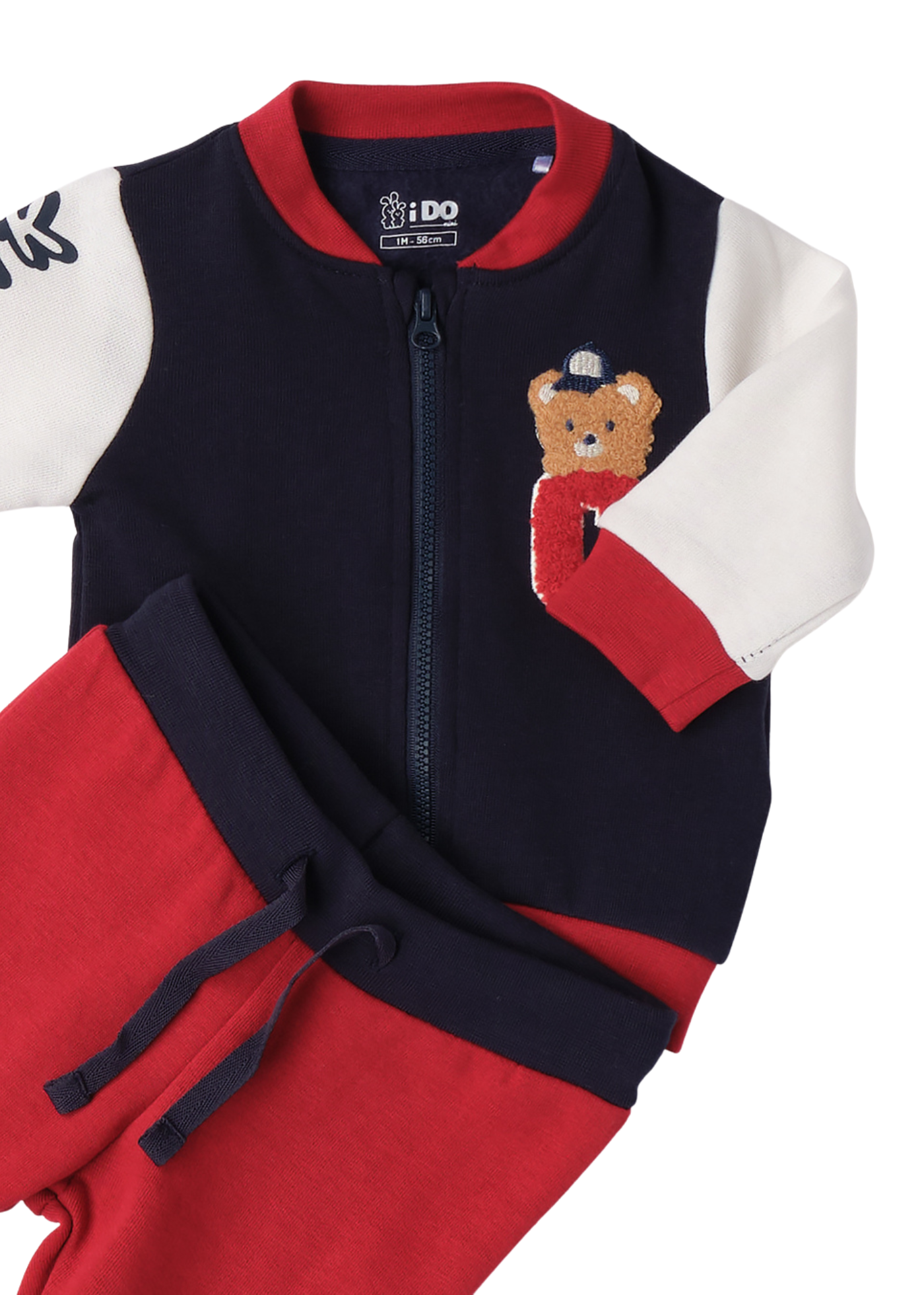 Trening 2 Piese Bleumarin cu Rosu cu Urs 4.F008/00 iDO