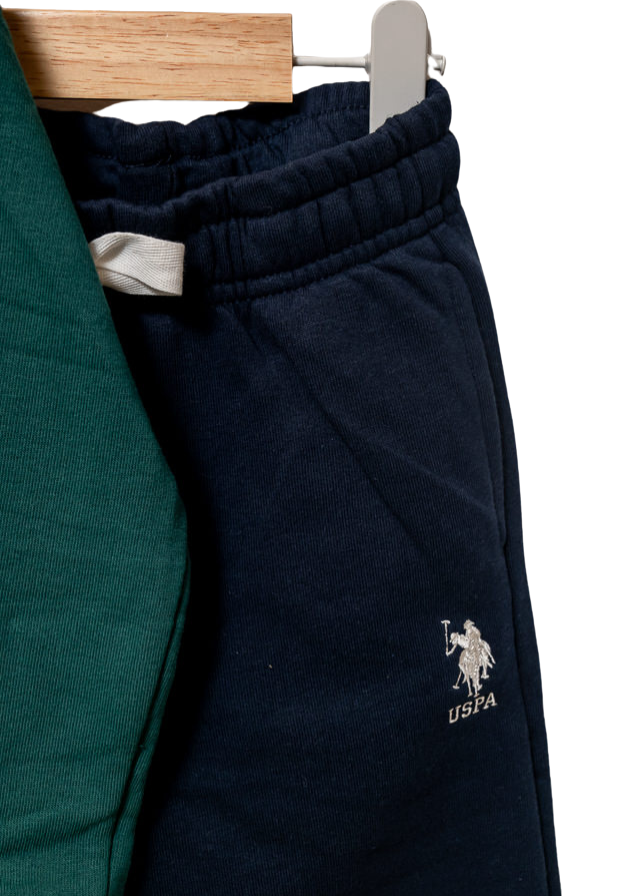 Trening 2 Piese Hanorac Verde si Pantaloni Bleumarin US1921-4 V1 Us Polo Assn