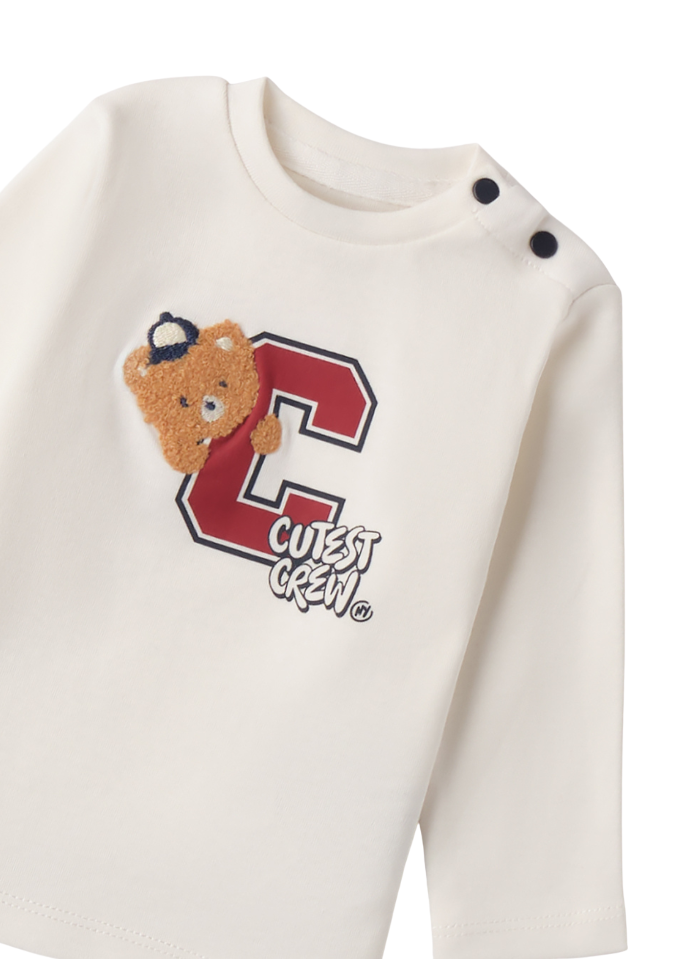 Bluza Crem cu Maneca Lunga cu Urs 4.F045/00 iDO