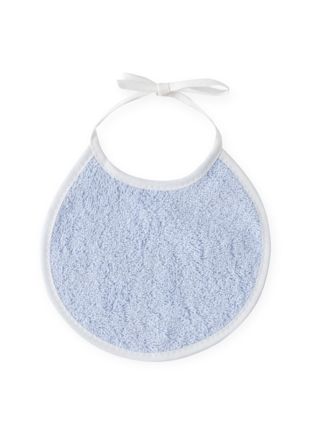 Prosop cu Capison 100x100 cm si Bavetica Bleu cu Elefantel 01247-01 Interbaby