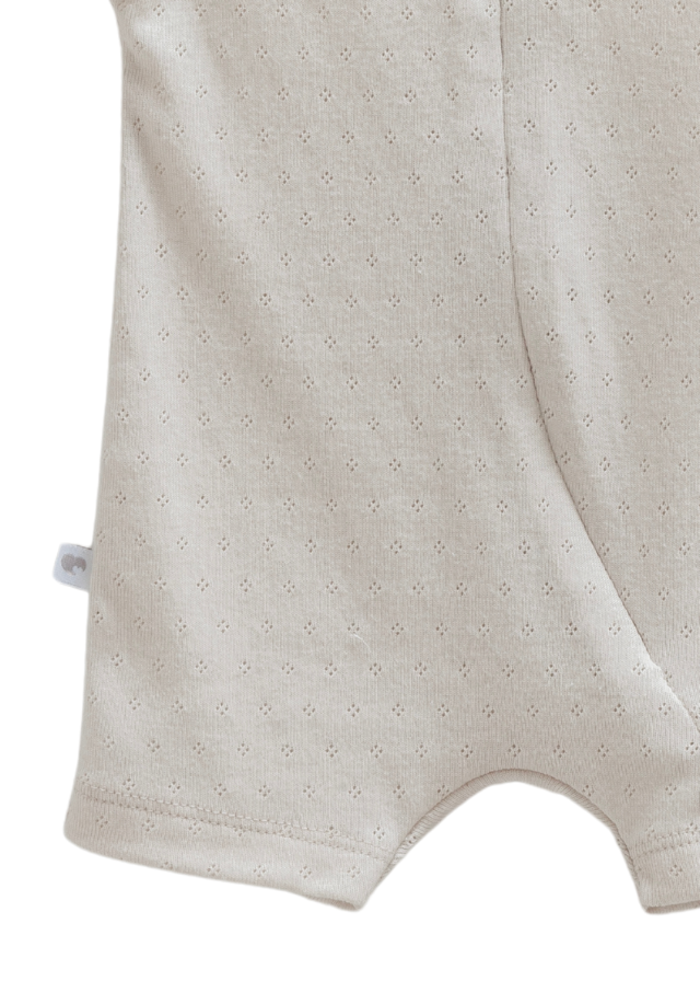 Salopeta Scurta Gri Bumbac Perforat cu Fermoar Move Boy TE1709 Mell Sweet Baby
