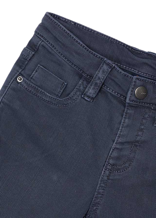 Pantaloni Scurti din Twill Bleumarin pentru Baieti 3280 Mayoral