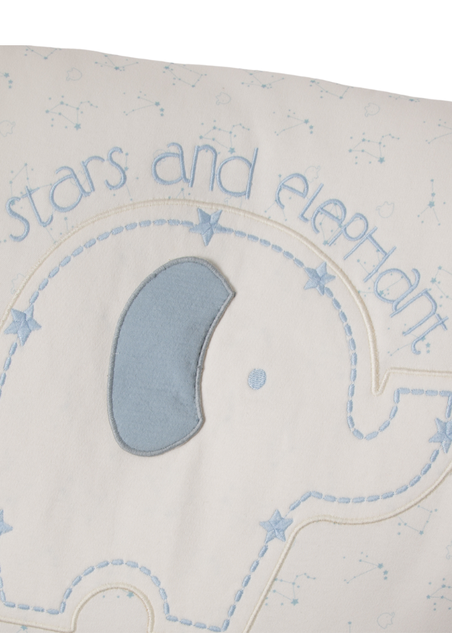 Portbebe Crem cu Bleu cu Elefanti Stars and Elephants B825 Bebetto