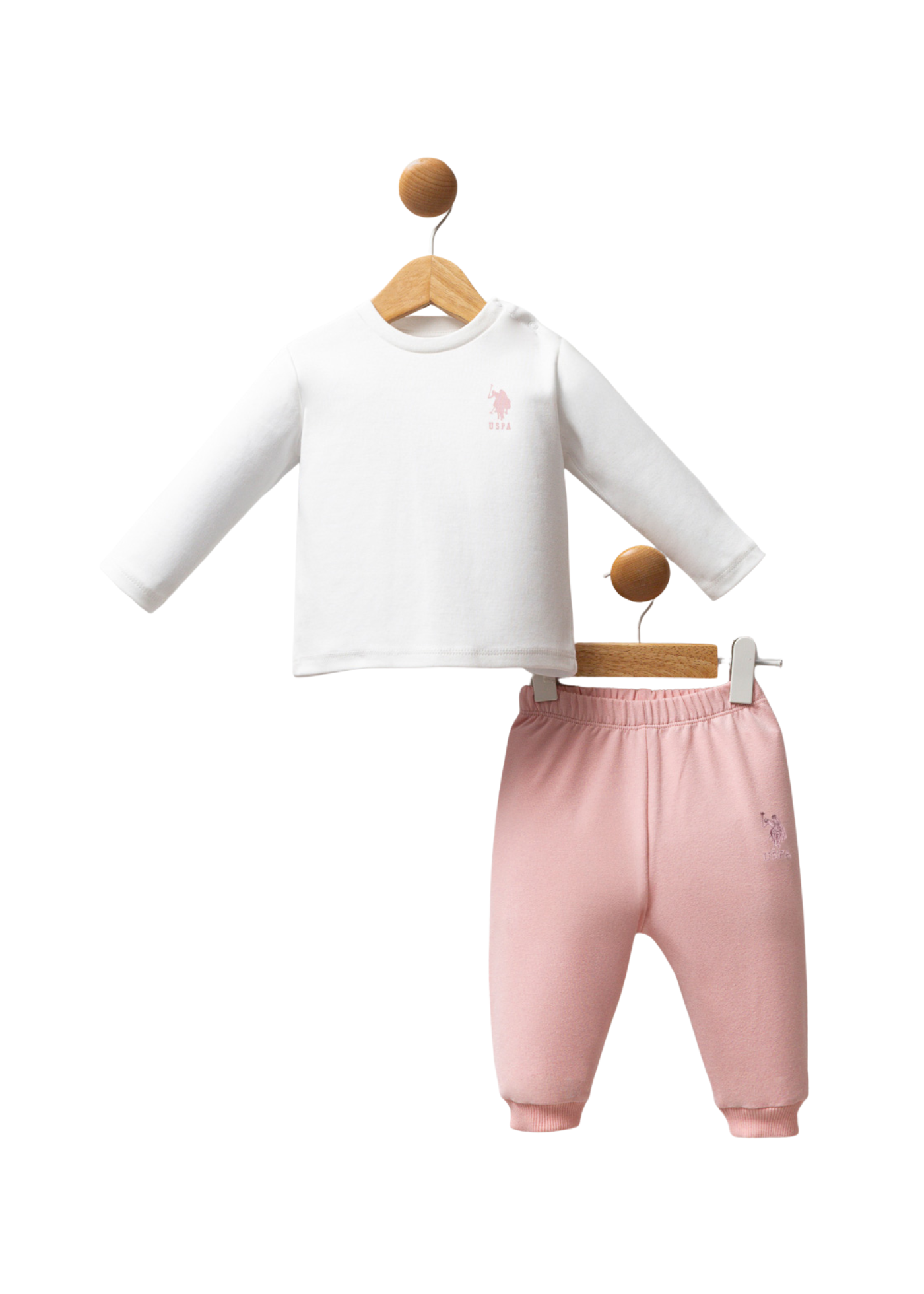 Trening 3 Piese Roz cu Bleumarin USB2758 V1 Us Polo Assn
