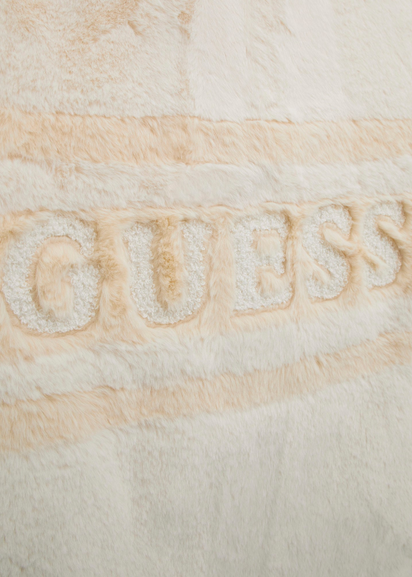 Palton din Blana Ecologica Crem J5BL03 WHGO0 G012 Guess