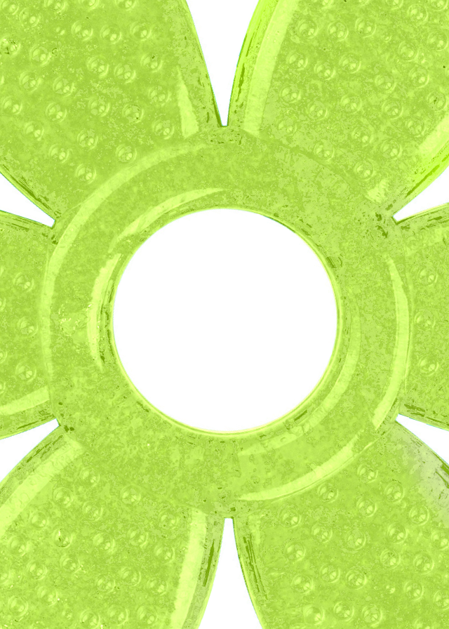 Inel Dentitie Gel Floare Verde 1060 BabyOno - Camera Bebelusului