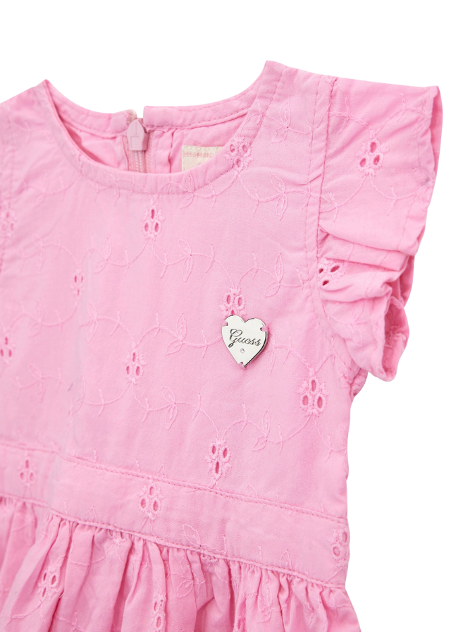 Rochie Roz Broderie Bumbac cu Chilotel A5GK04 WH710 G66G Guess