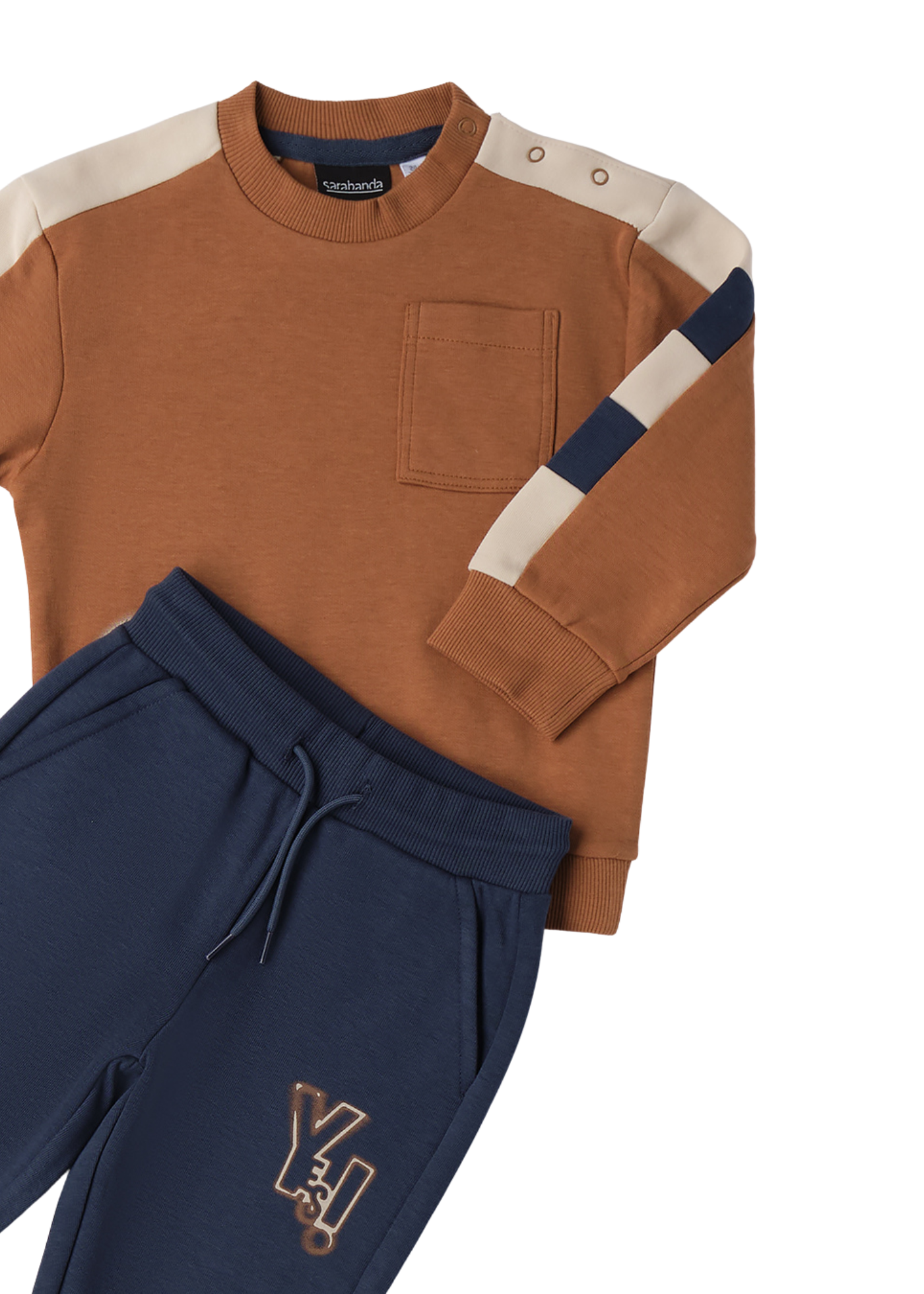 Trening 2 Piese Bluza Sport Maro si Pantaloni Lungi Bleumarin 0.F005/00 Sarabanda