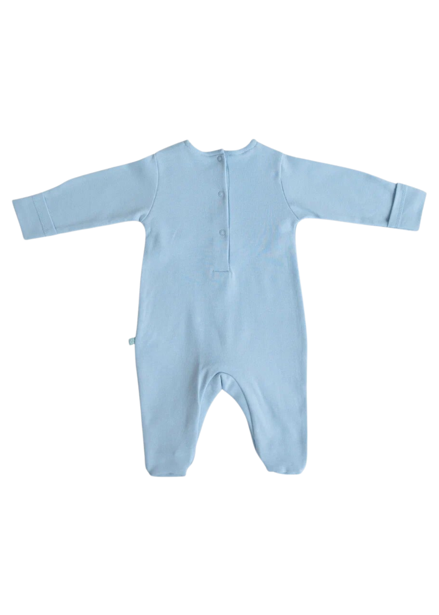 Set 2 Piese Bluza si Pantaloni Alb cu Bleu cu Caluti S60339 Kitikate