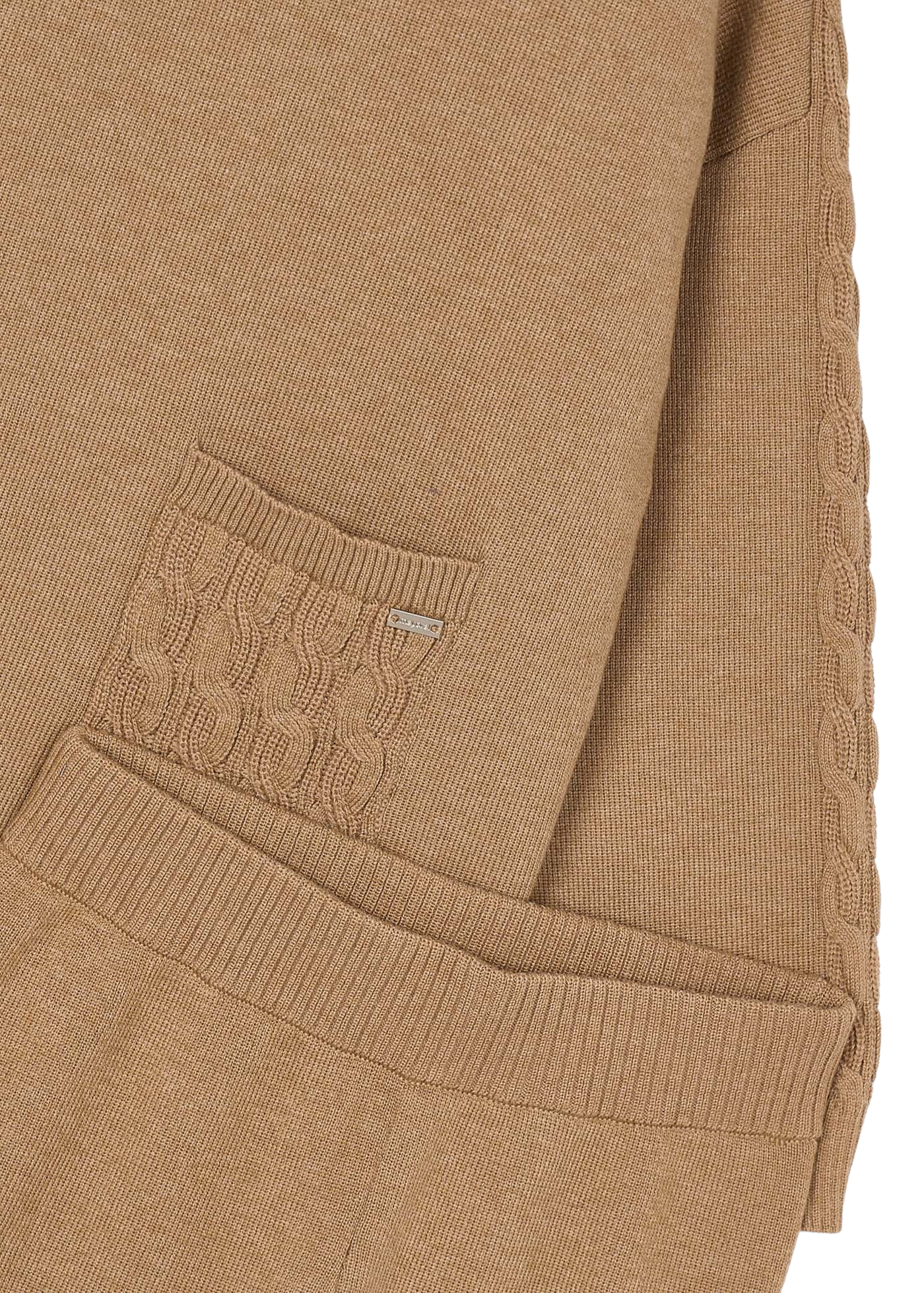 Set 2 Piese Tricotat Hanorac si Pantaloni Camel 4580 Mayoral