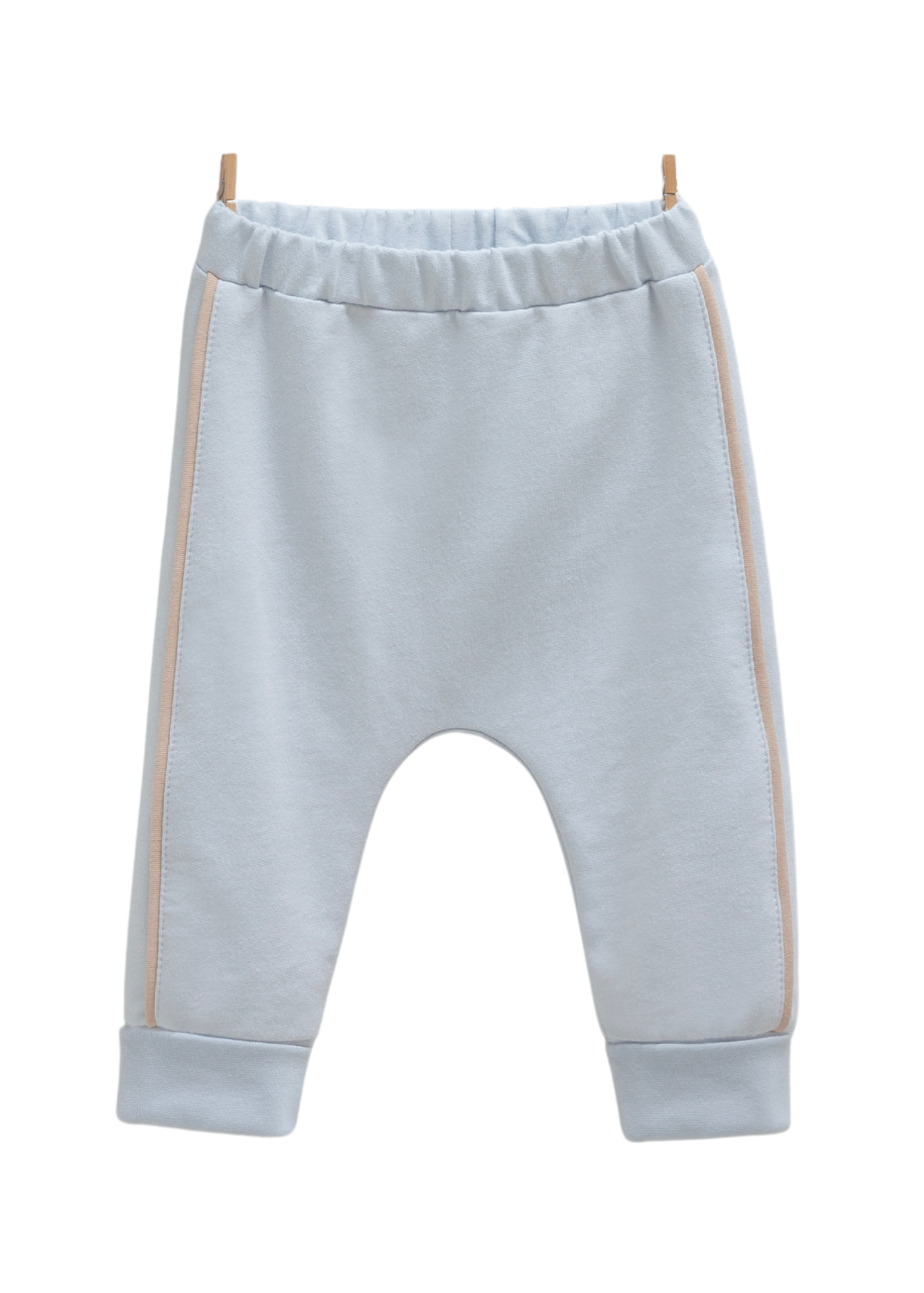 Trening 2 Piese Bleu cu Dunga Bej si Urs TKE1572 Mell Sweet Baby
