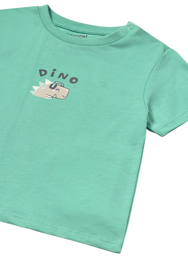 Tricou Verde cu Dinozauri 1062 Mayoral