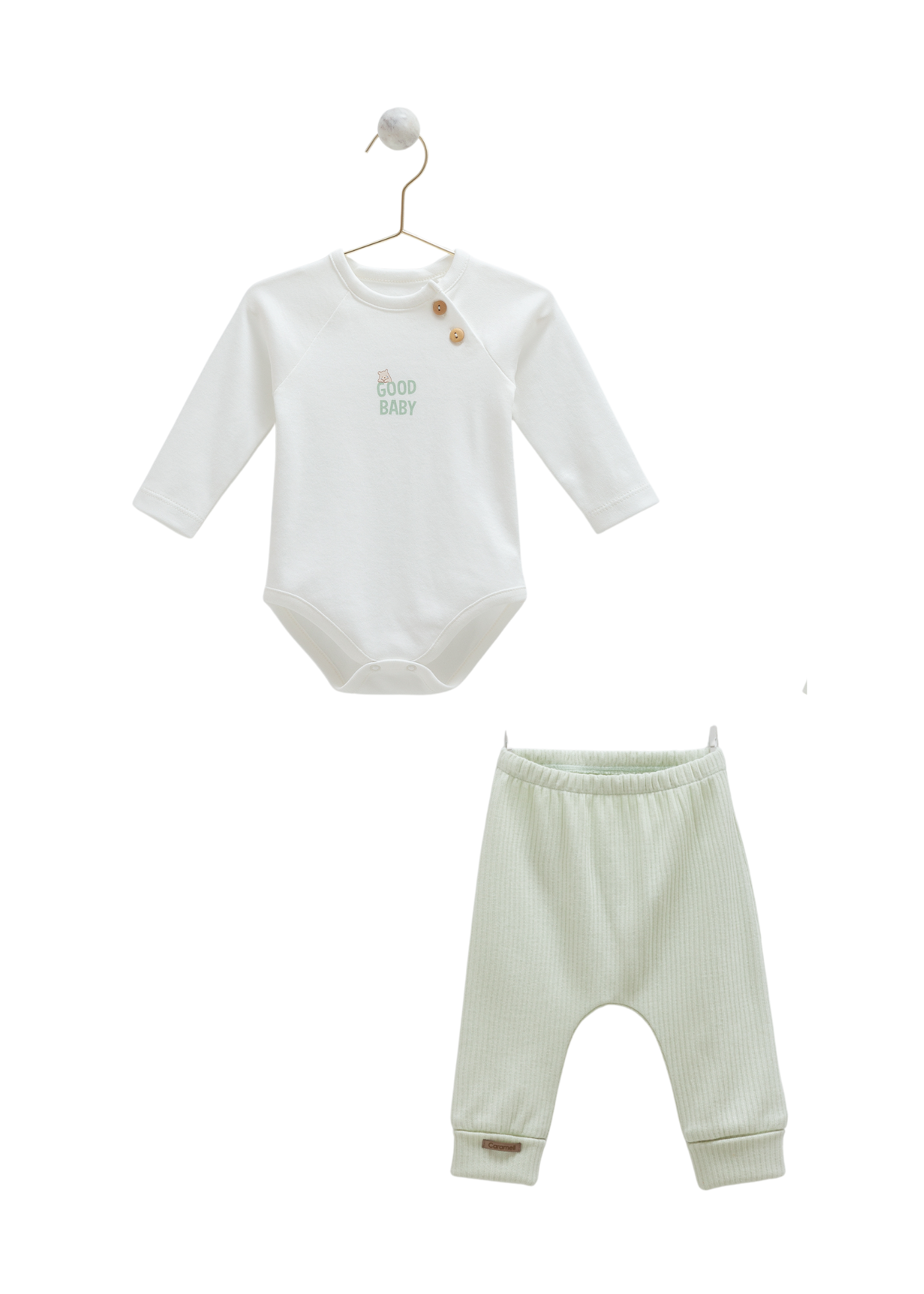Set 4 Piese Noua Nascut Verde ZE1837 Mell Sweet Baby