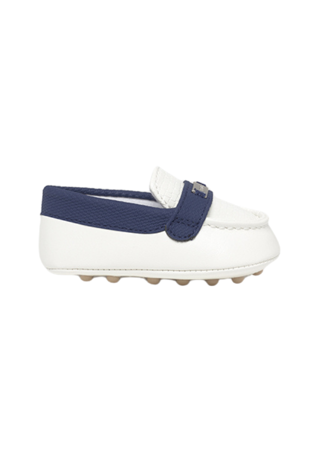 Mocasini Alb cu Bleumarin 9892 col 56 Mayoral