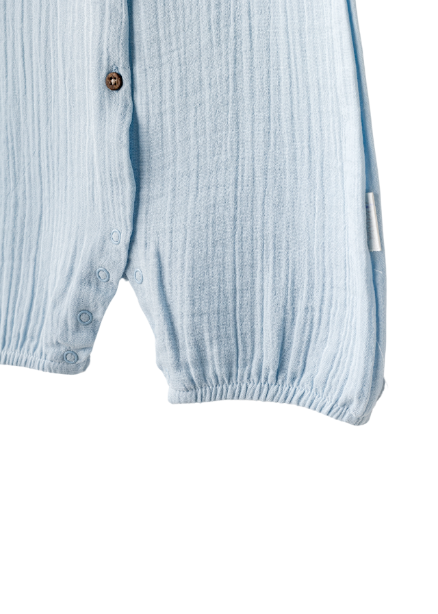Salopeta Scurta din Muselina Bleu AC25884 Andywawa