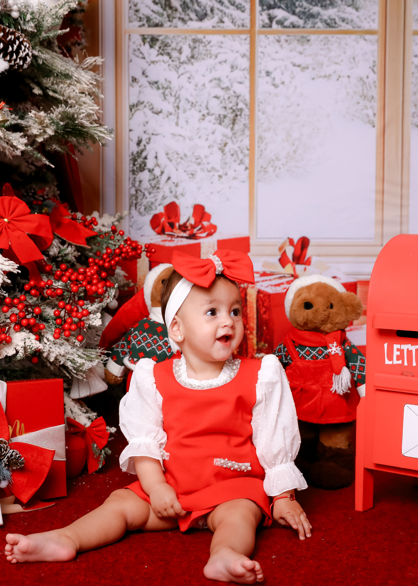 Rochita Rosie Cu Perle La Gat Si Buzunare AnneBebe