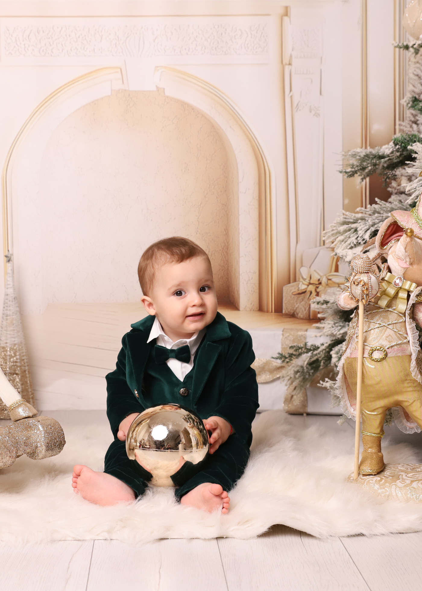 Ayan Green Velvet Costume AnneBebe