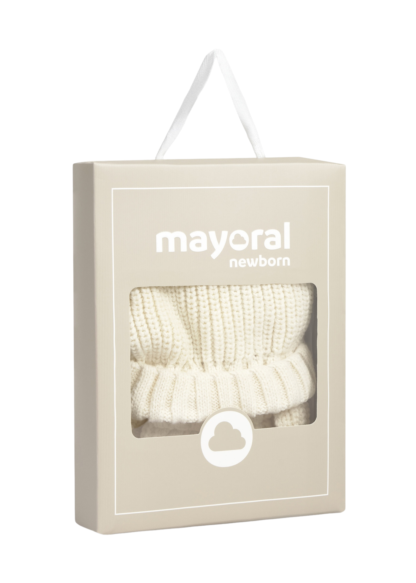 Set Caciula si Mansui Tricotate Bej 9929 Mayoral