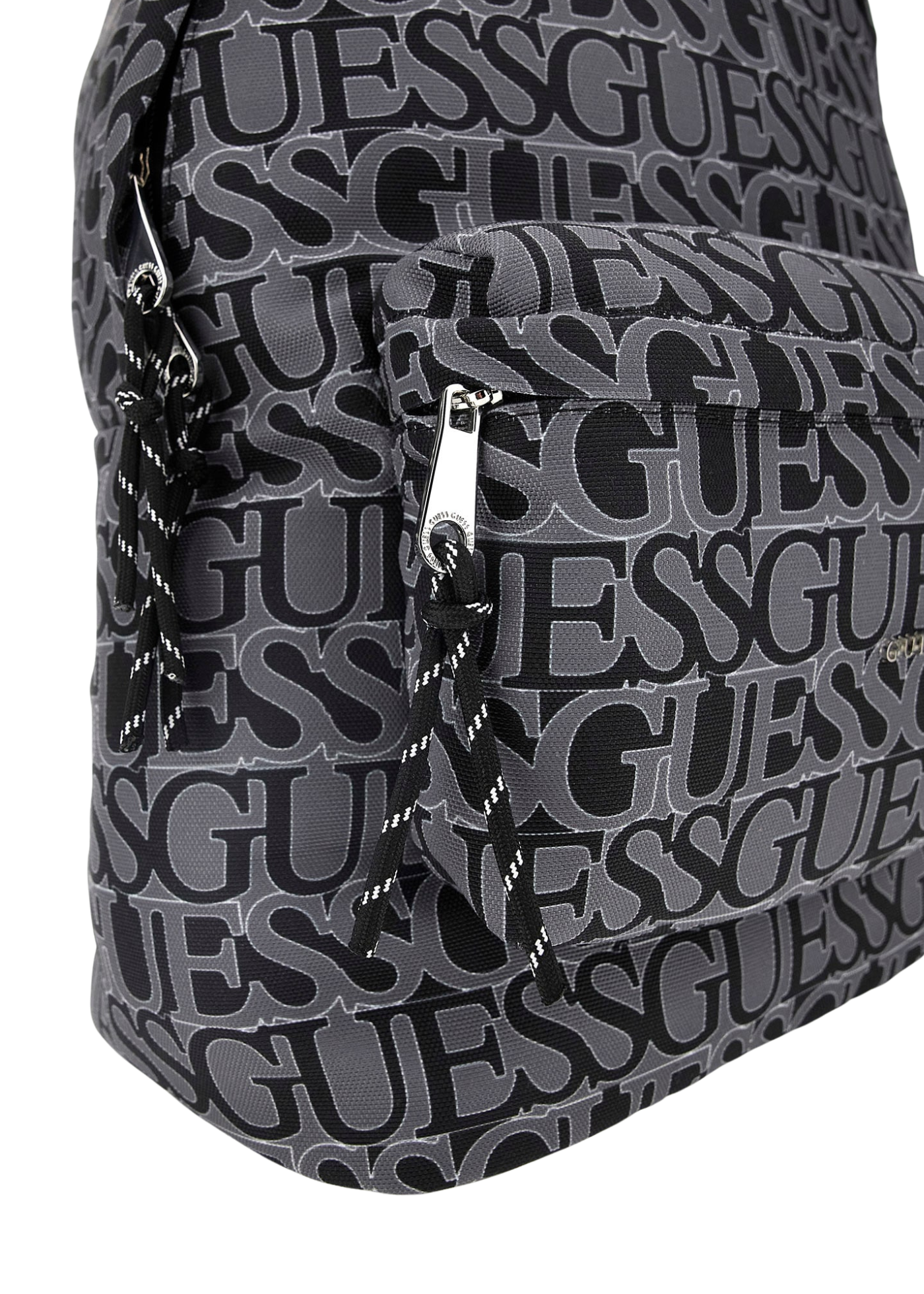 Ghiozdan Negru cu Print Logo H5YZ00 WGCS0 PZ95 Guess