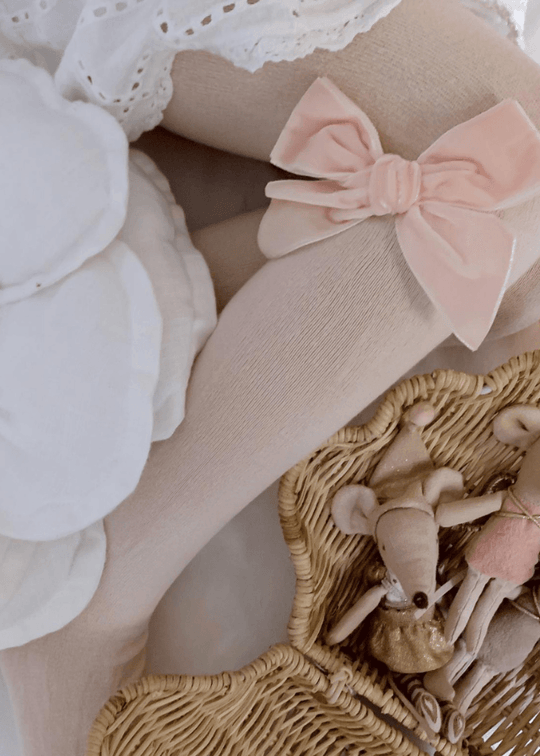 Dres pentru Fetite Roz Somon Bumbac cu Fundita din Catifea 2489/1 Condor