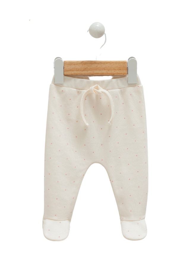 Set Body cu Maneca Lunga si Pantaloni Crem cu Cirese Cherry Baby BPK1216 Mell Sweet Baby