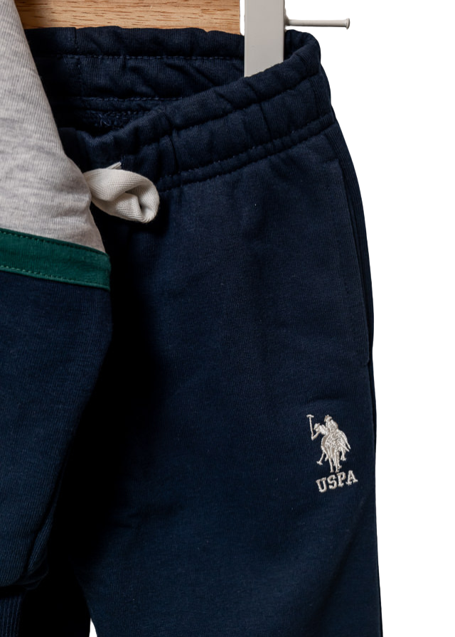 Trening 2 Piese Gri cu Bleumarin US1923-4 V1 Us Polo Assn