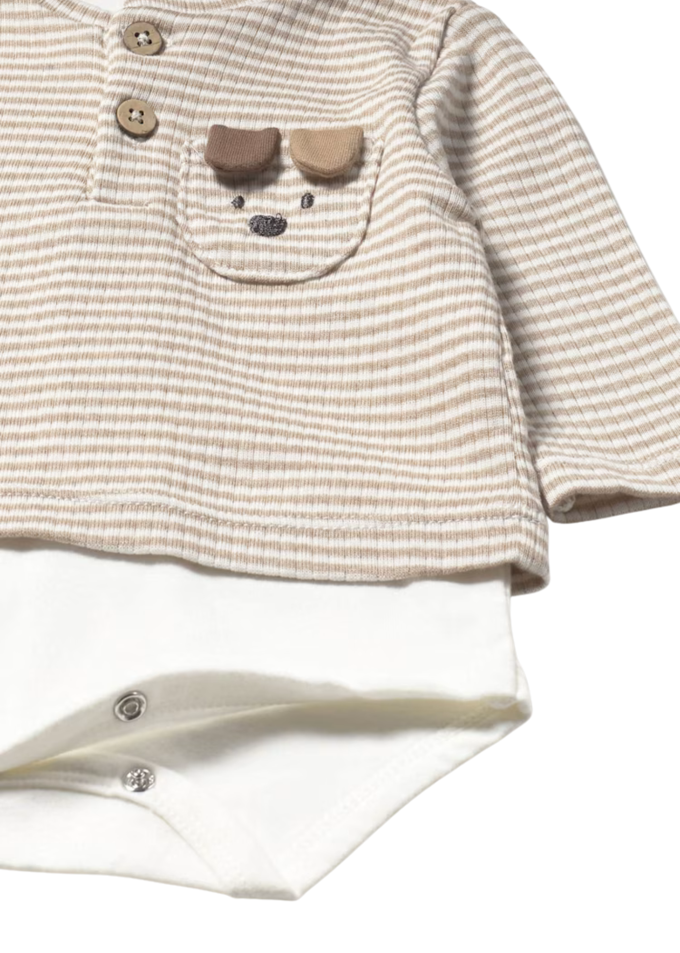 Cardigan Tricotat Crem cu Gluga si Captuseala din Blana 2330 Mayoral