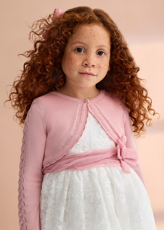 Bolero Tricotat Roz 5304 Abel & Lula