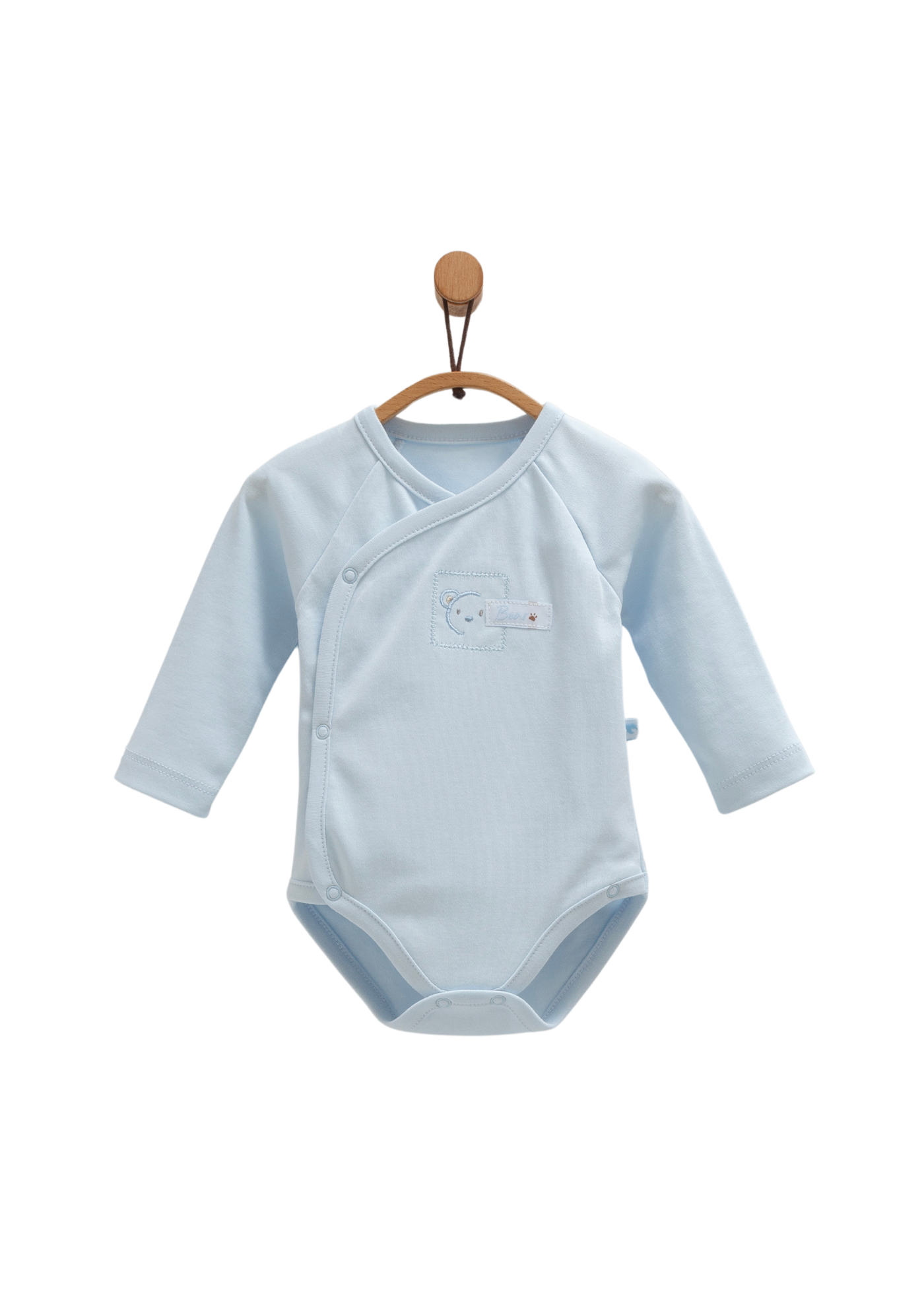 Set 2 Body cu Maneca Lunga Bleu cu Ursi BE1461 Mell Sweet Baby