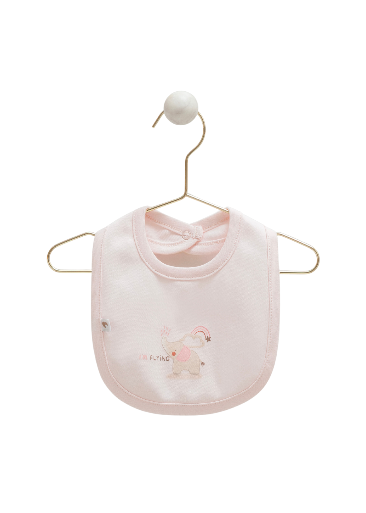 Set 3 Bavete Bumbac Roz cu Elefant ONU1596 Mell Sweet Baby