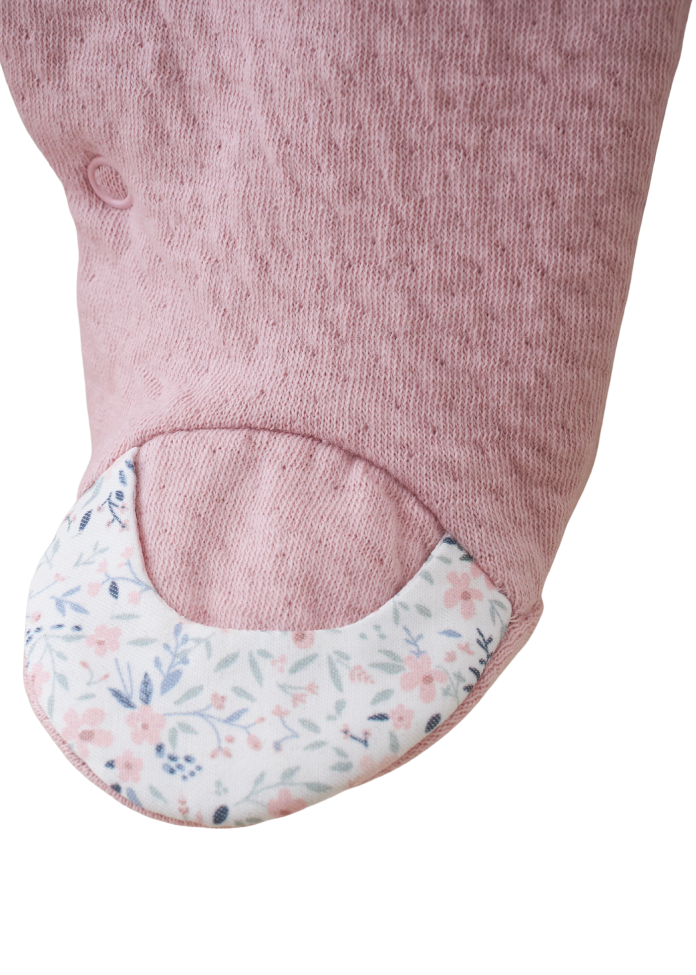 Salopeta Lunga Combinata Imprimeu Flori si Pantaloni Roz Pudra 5433 MyMio