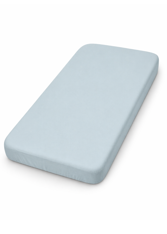Medium Blue Organic Cotton Sheet 60 x 120 cm S09053 Kitikate