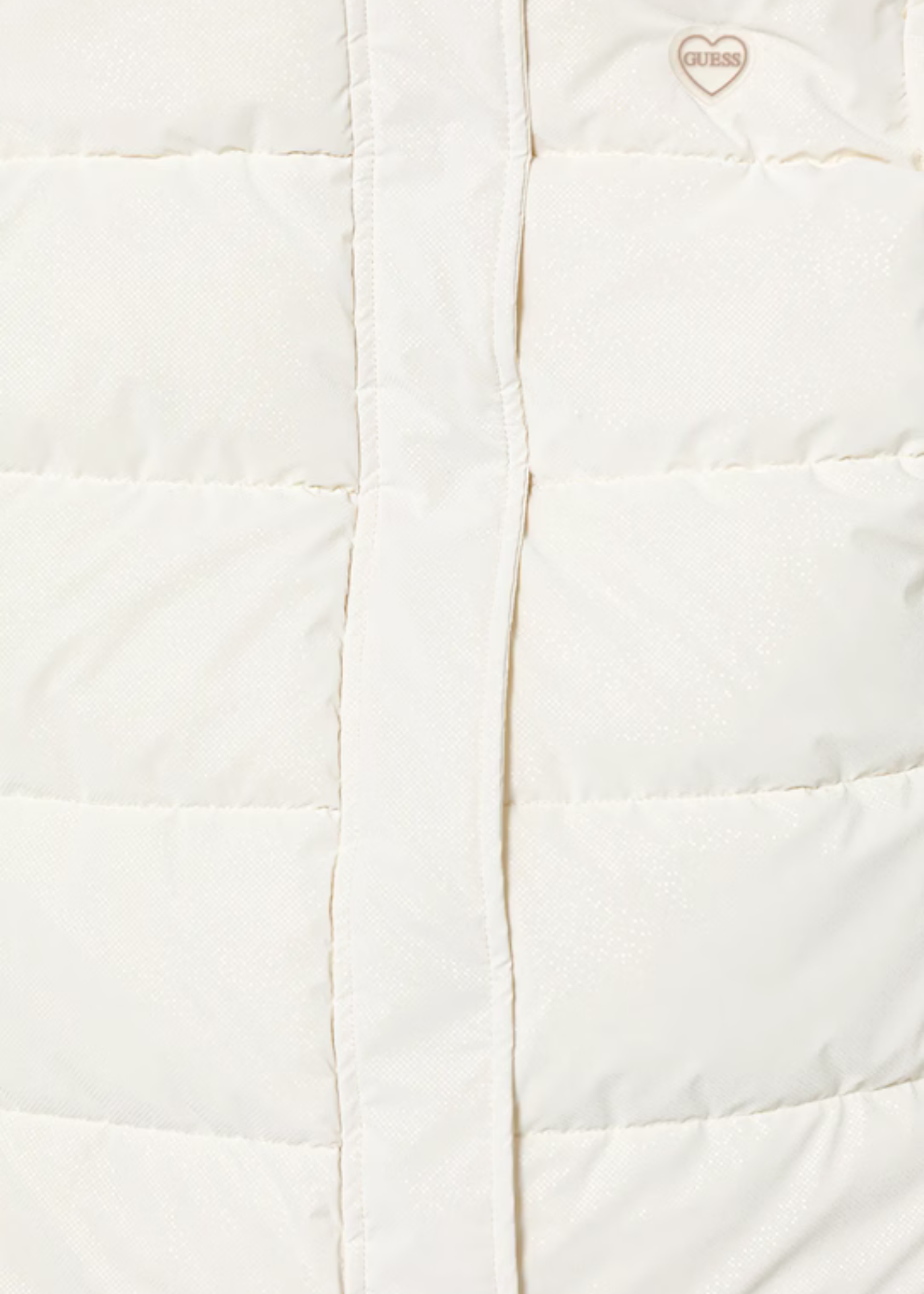 Geaca Lunga Matlasata Crem cu Gluga K5BL05 WGIW0 G012 Guess