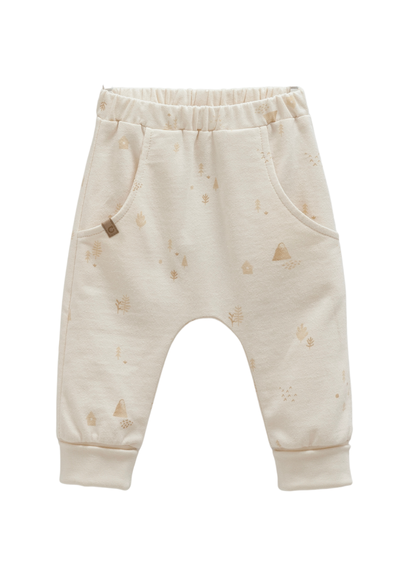 Trening 2 Piese Bluza cu Fermoar si Pantaloni Lungi Bej TKE2045 Mell Sweet Baby