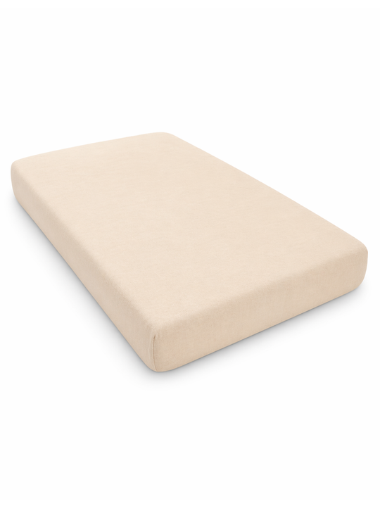 Beige Large Organic Cotton Sheet 70 x 140 cm S09015 Kitikate