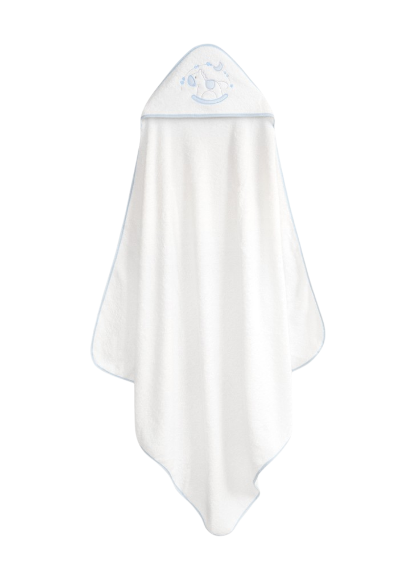 Prosop cu Capison 100x100 cm Bavetica Alb-Bleu cu Calut 01251-11 InterBaby