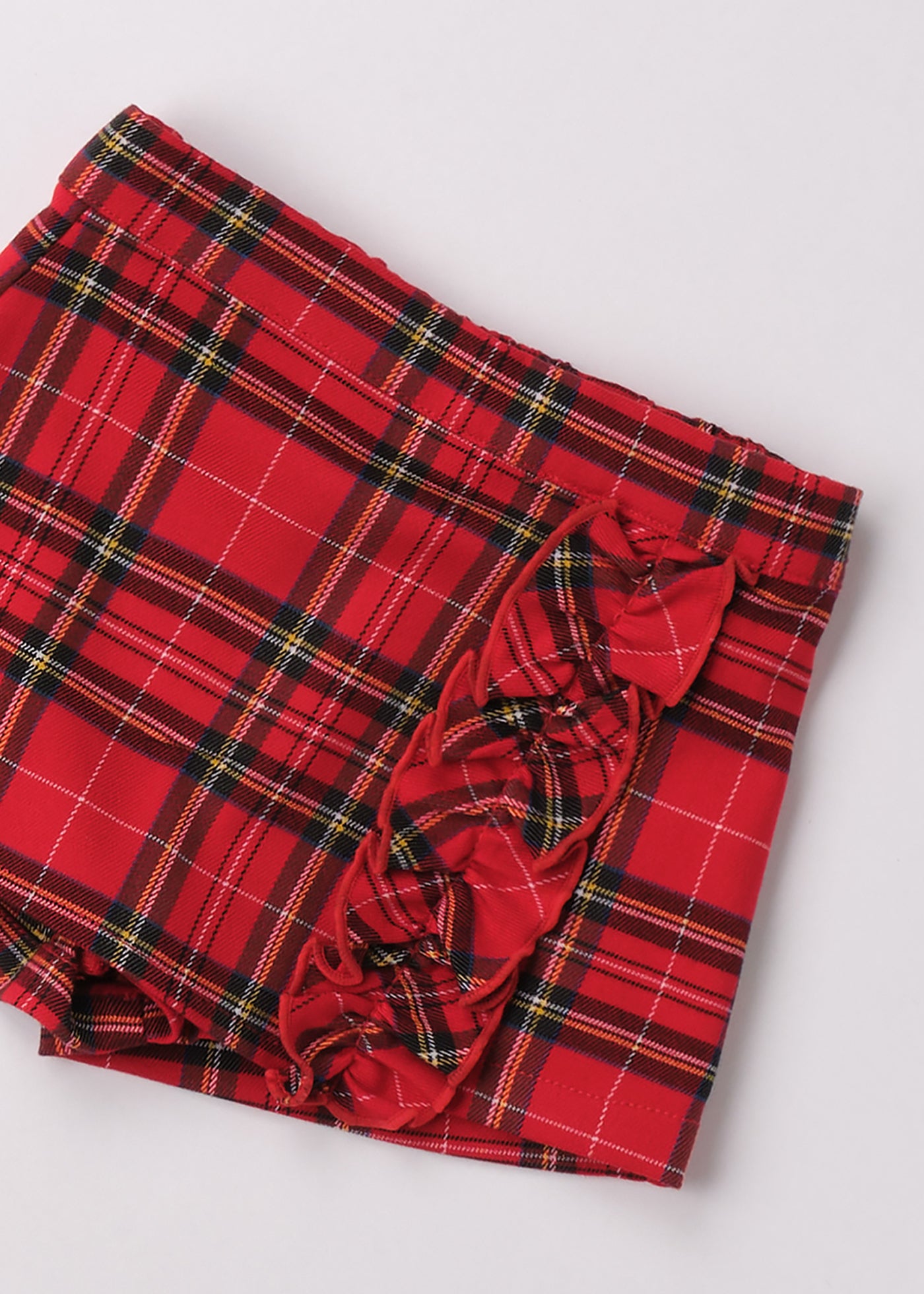 Pantaloni Fetițe Scurți Ecosez Roșu 4.F115/00 iDO