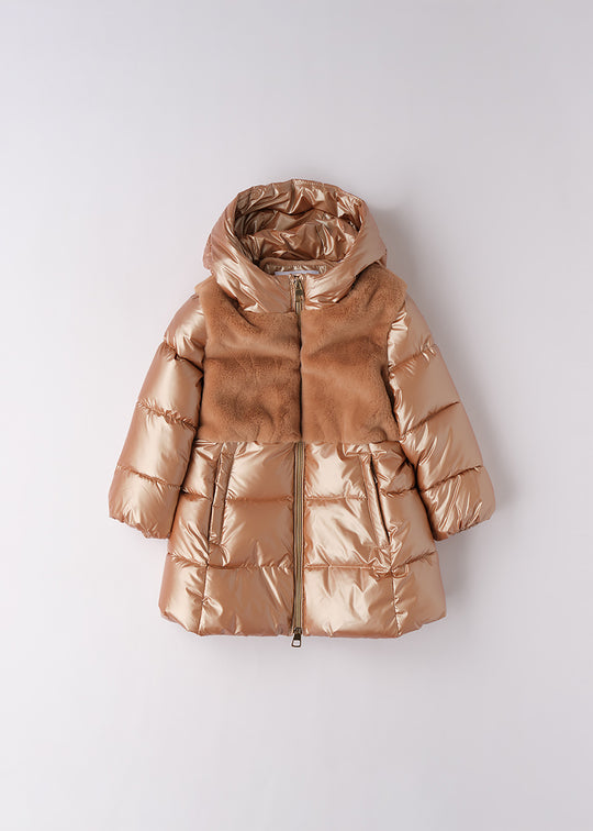 Geaca Fete Matlasata Fas Maro Lucioasa cu Blanita 4.F276/00 iDO