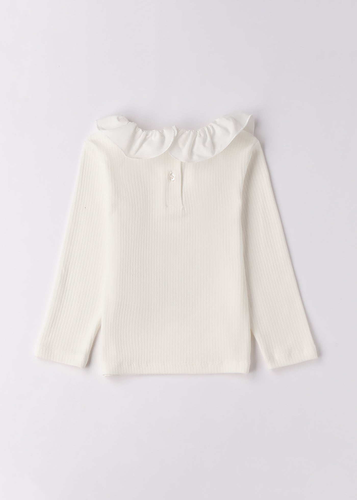 Bluza Maneca Lunga Fete Crem Cu  Volan Guler 4.F300/00 iDO